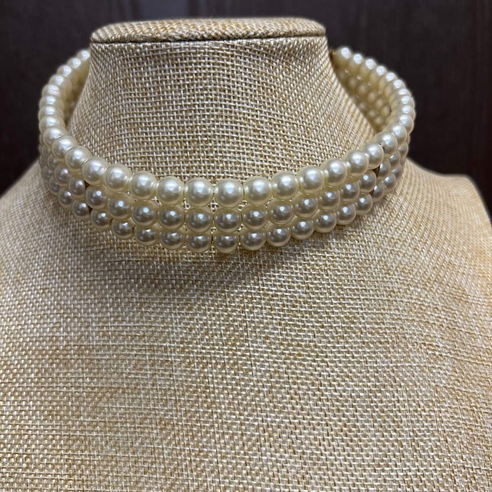 Cream Multi-Strand Pearl Necklace Timeless Jewelry